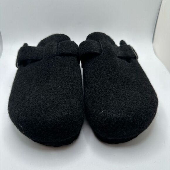 CUSHIONAIRE Women's Cork Footbed Clog with Genuine Leather Upper, Faux Fur Linin - Picture 2 of 7